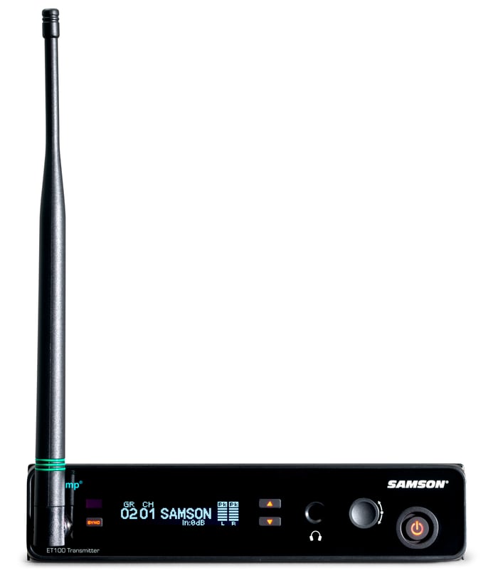 EarAmp ET100 Transmitter head on antenna on front