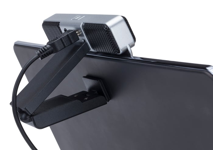 Go Mic Connect on PC Laptop Back Close Up