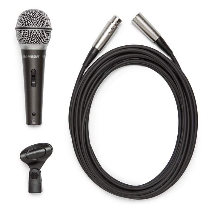 Q6 with XLR cable and mic clip